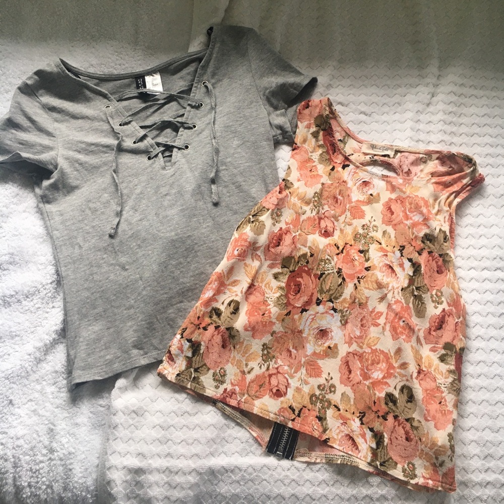 Brandy Melville top and H and M top💛